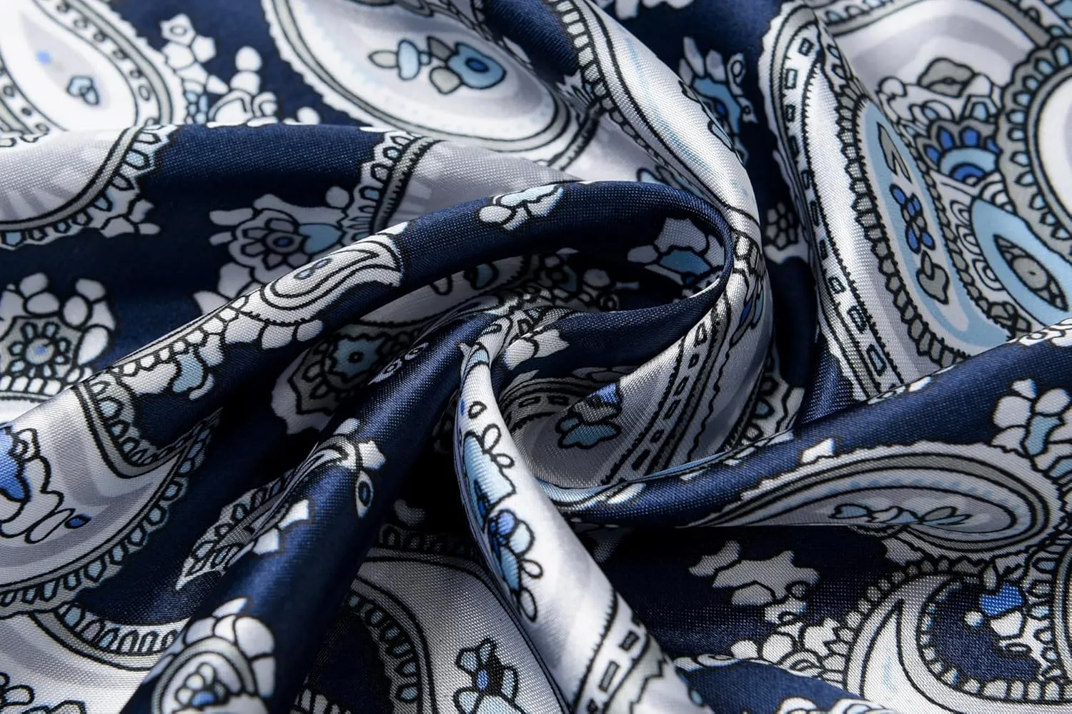 35" Men's Cowboy Scarf - Oversized Western Bandana Neckwear, Large Square Scarf with Gift Packaging