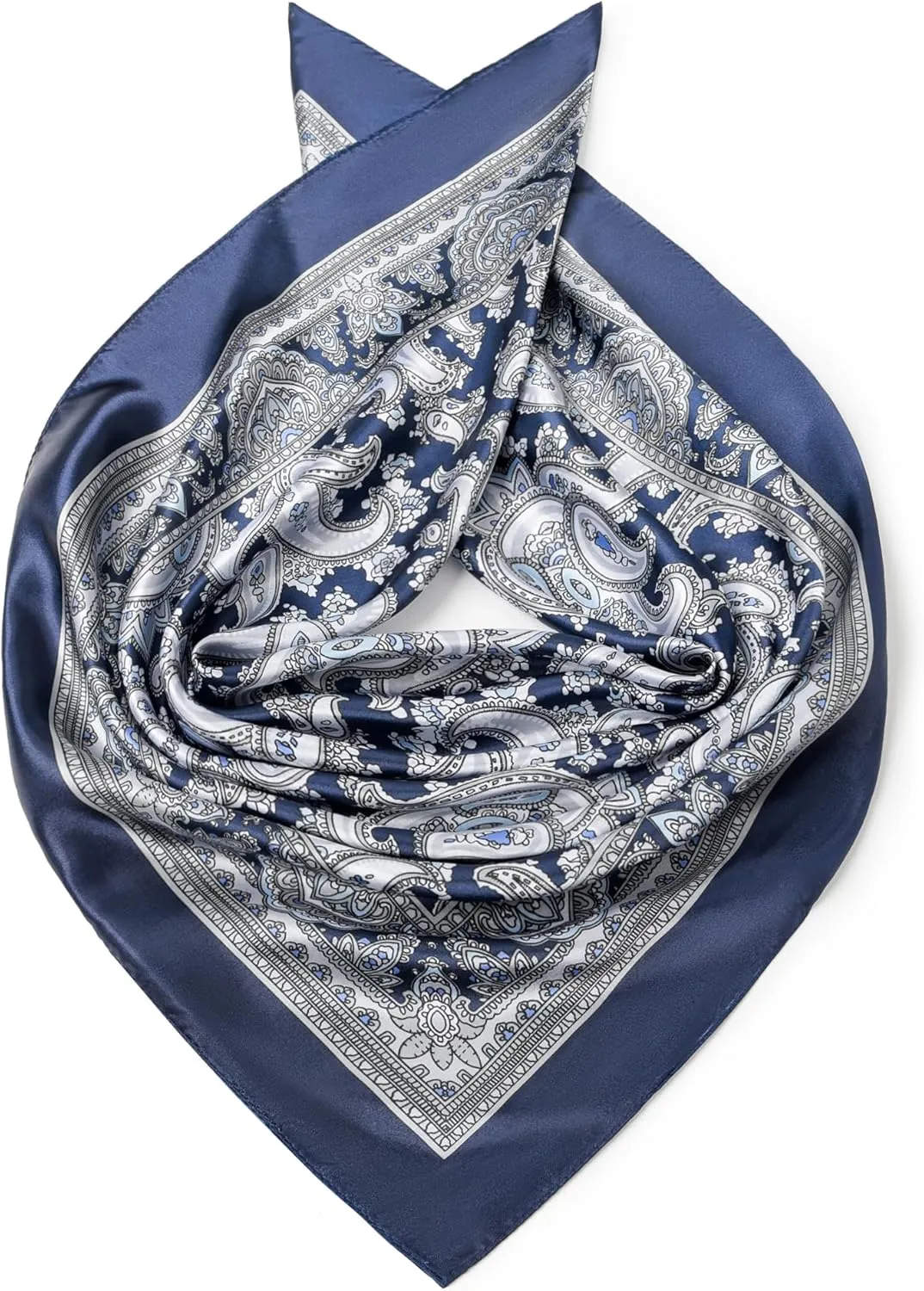 35" Men's Cowboy Scarf - Oversized Western Bandana Neckwear, Large Square Scarf with Gift Packaging