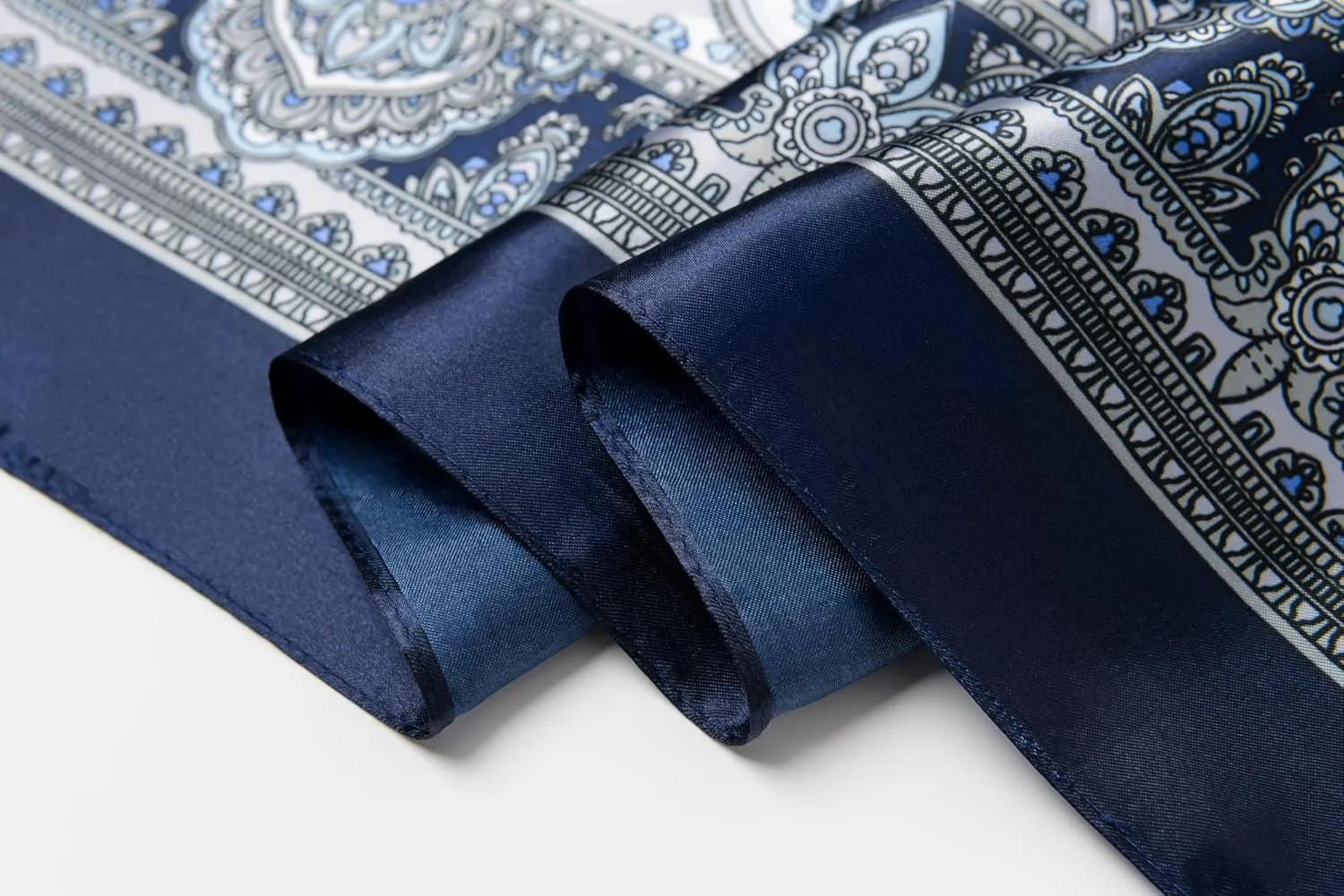 35" Men's Cowboy Scarf - Oversized Western Bandana Neckwear, Large Square Scarf with Gift Packaging