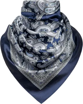 35" Men's Cowboy Scarf - Oversized Western Bandana Neckwear, Large Square Scarf with Gift Packaging