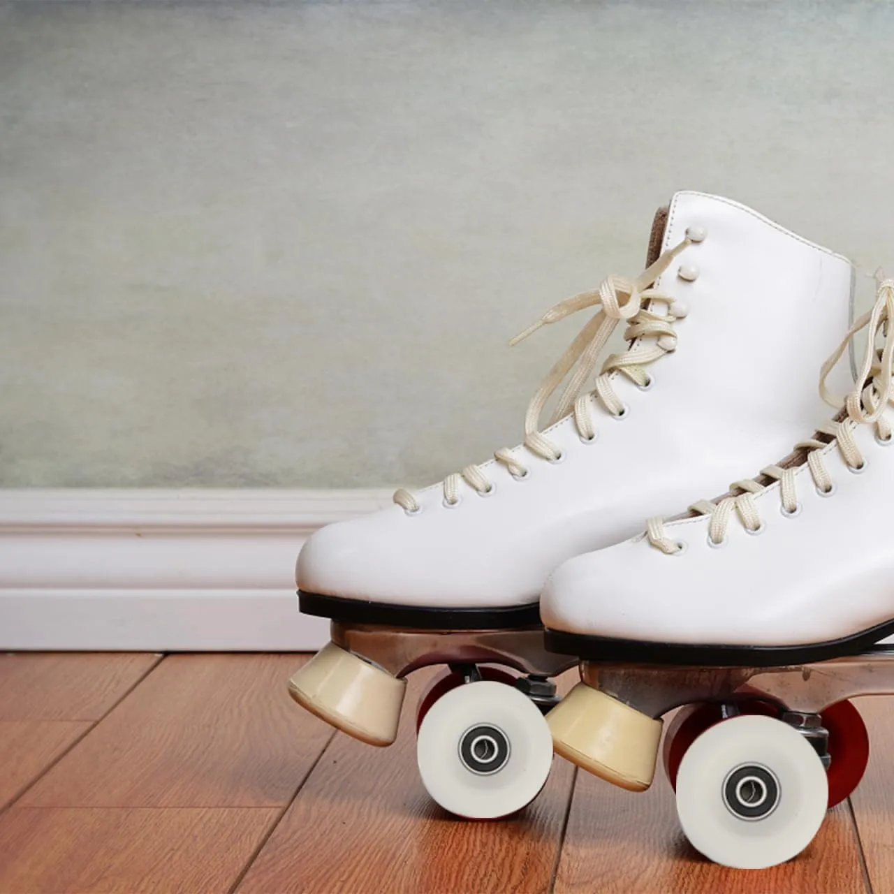 4Pcs PU Double Row Roller Skate Wheels with Bearings Durable Skating Wheels for Indoor and Outdoor Use Skates Accessories for Quad Skating
