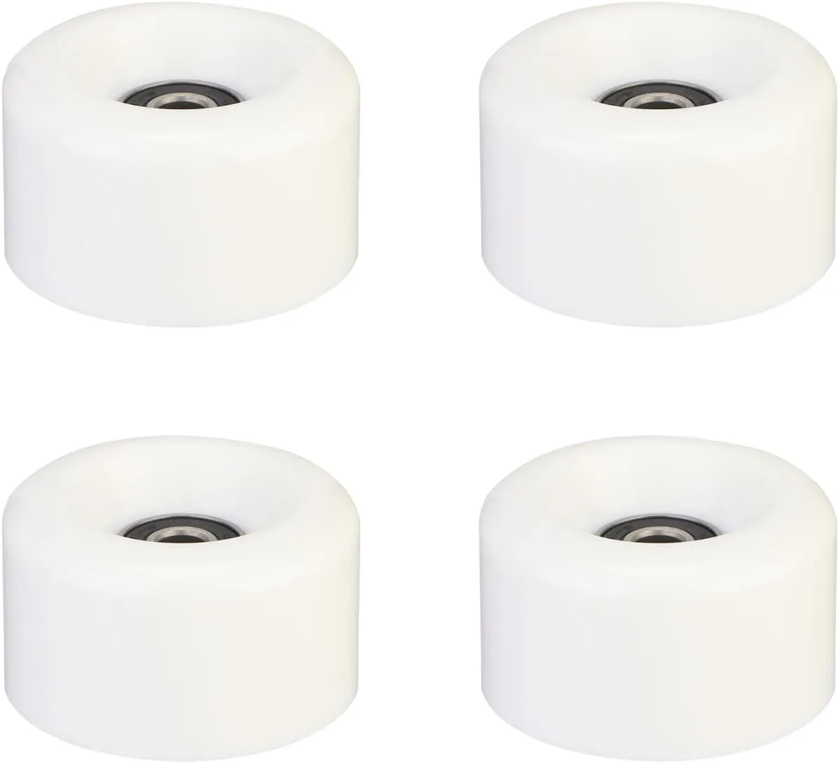 4Pcs PU Double Row Roller Skate Wheels with Bearings Durable Skating Wheels for Indoor and Outdoor Use Skates Accessories for Quad Skating