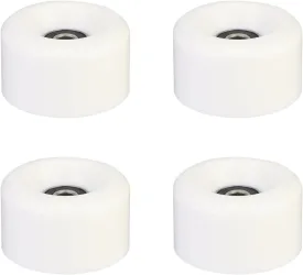 4Pcs PU Double Row Roller Skate Wheels with Bearings Durable Skating Wheels for Indoor and Outdoor Use Skates Accessories for Quad Skating