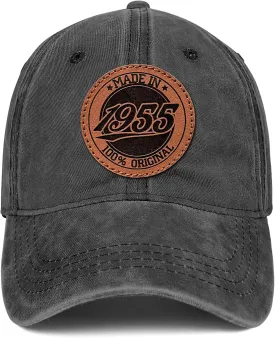 70th Birthday Gifts for Men Women 70 Year Old Gifts 1955 Birthday Vintage Hat 100% Cotton Baseball Cap