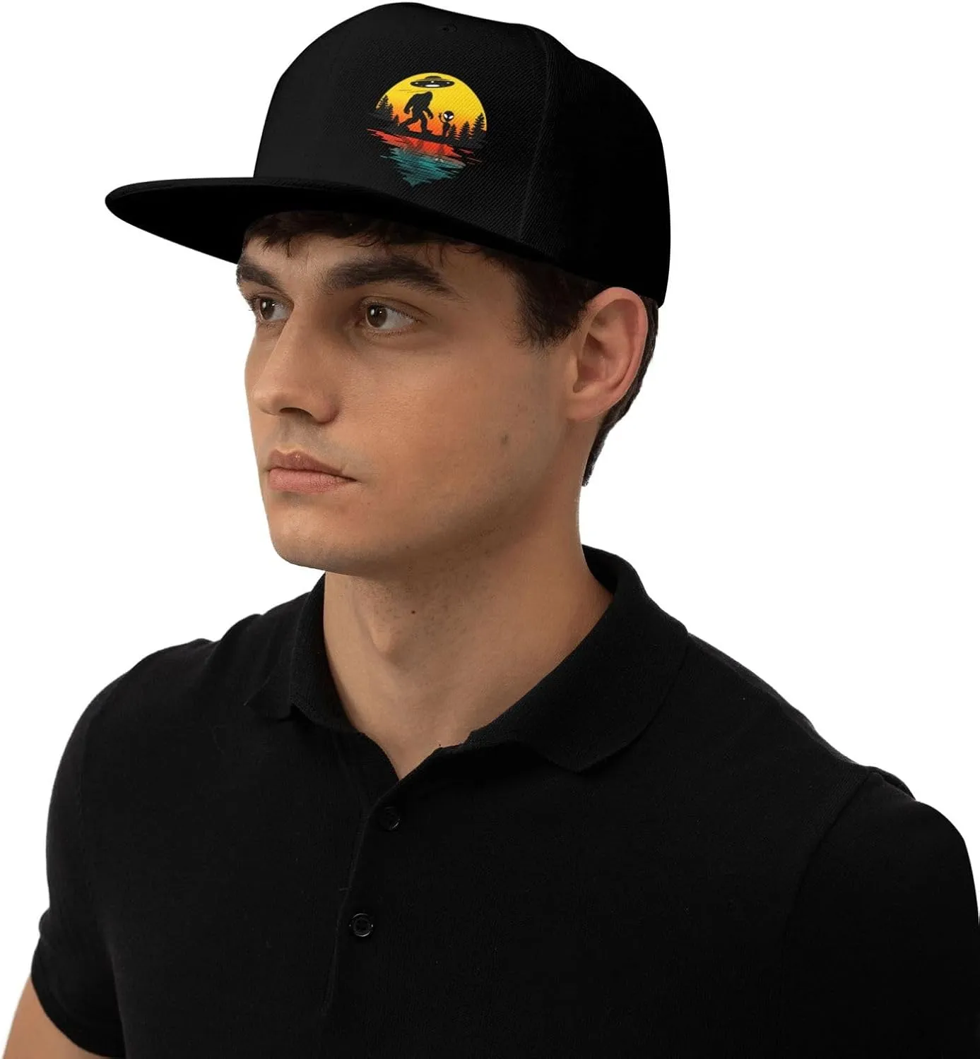 Baseball Caps for Men Women Adjustable Flat Brim Hat Classic Hip Hop Hat Dad Hat Running Sun Hats