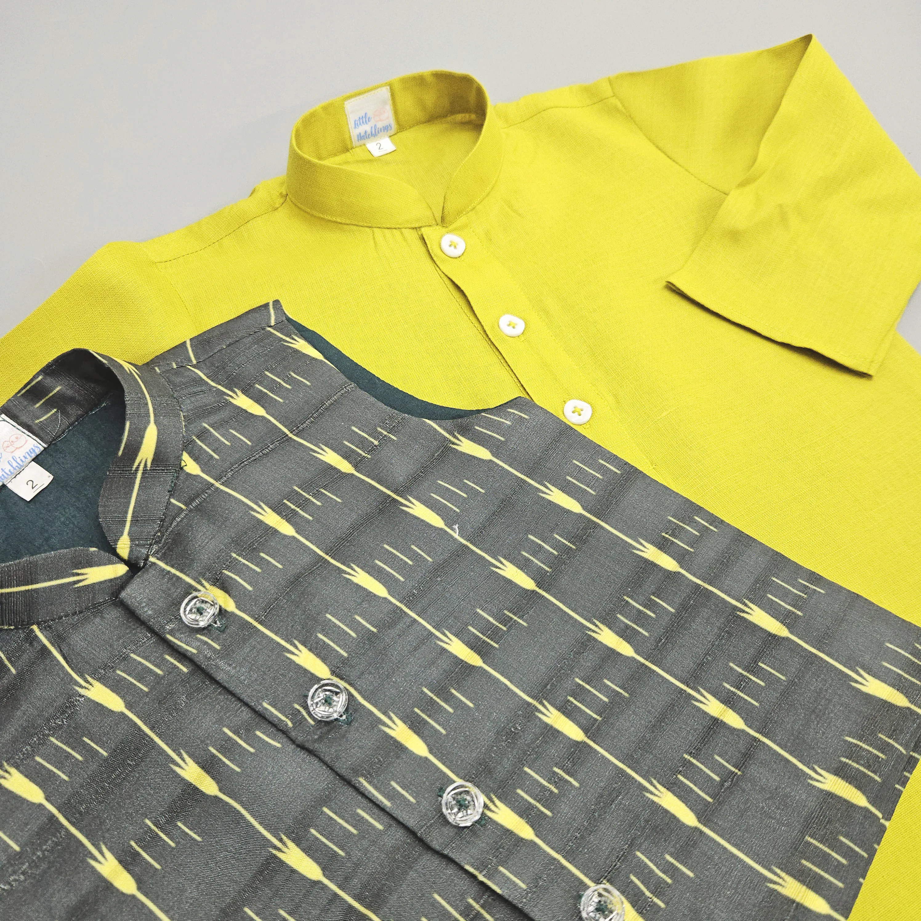 Black Jacket   Golden Yellow Kurta Pyjama Set