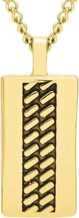 Boston Bay Diamonds Men's Pendant Necklace in 316L Stainless Steel Cross or Dog Tag on 24?? Chain, Choice of Style