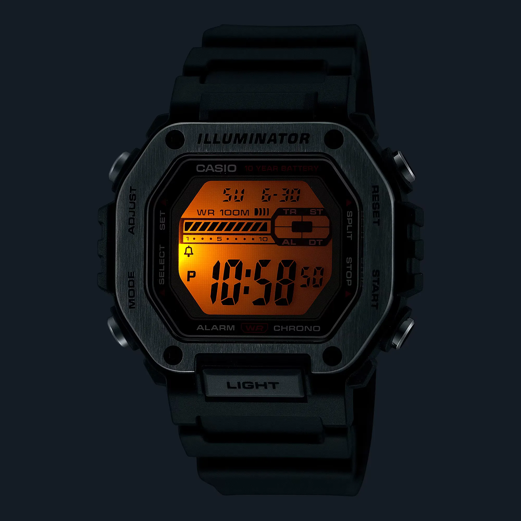 Casio Sports 10Yr Battery Unisex MWD110H-8B