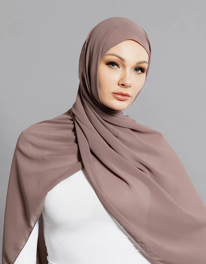 Chiffon Shawl - Shades of Brown