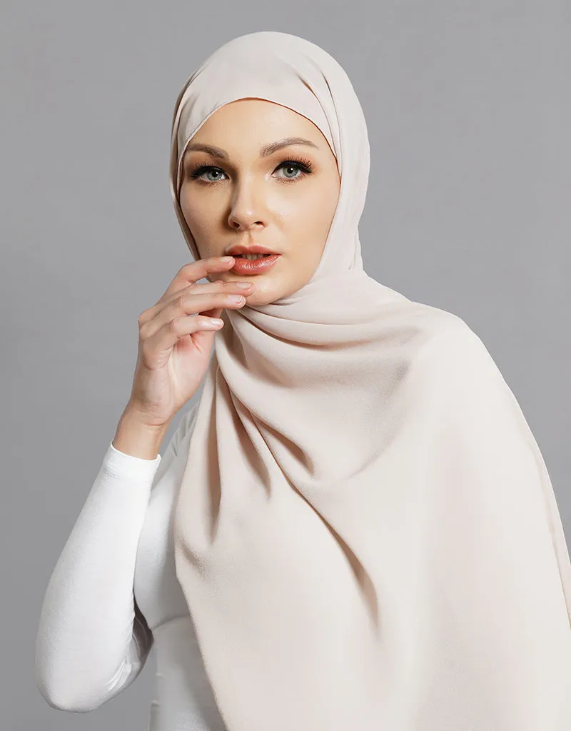 Chiffon Shawl - Shades of Brown