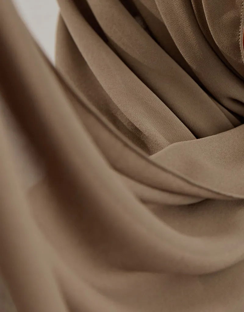 Chiffon Shawl - Shades of Dark Green