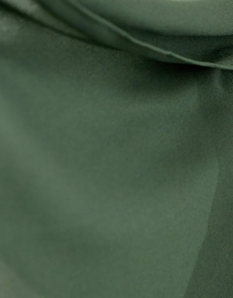 Chiffon Shawl - Shades of Dark Green