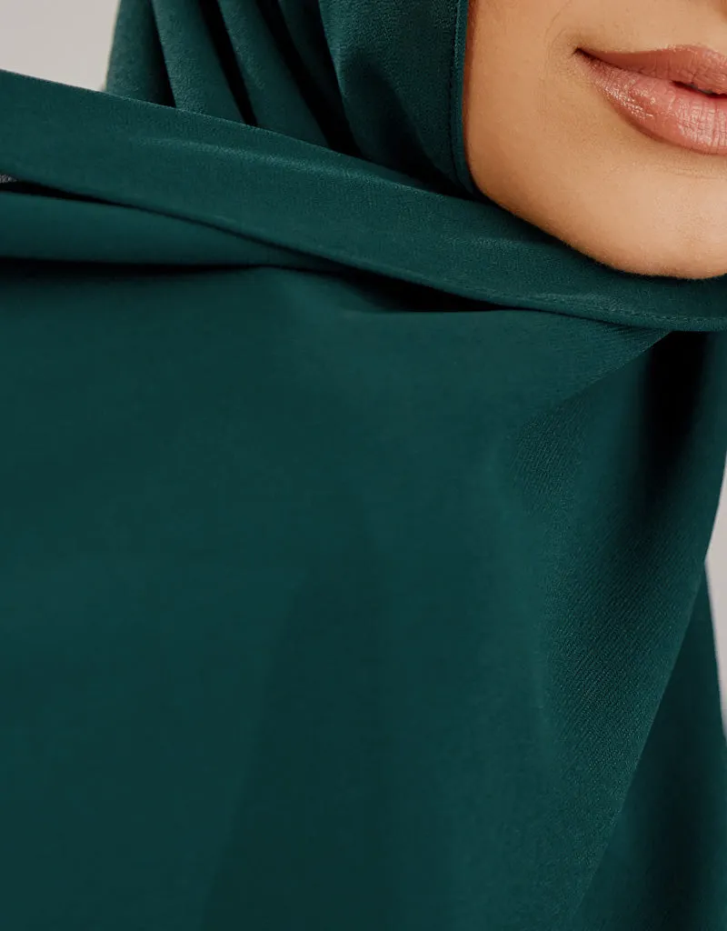 Chiffon Shawl - Shades of Dark Green