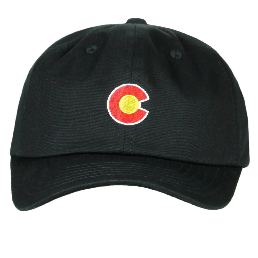 CO Flag Black Dad Hat