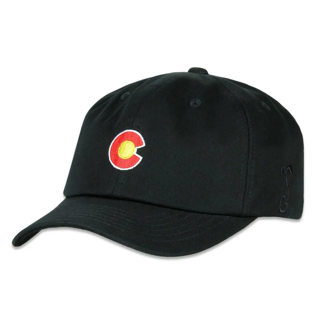 CO Flag Black Dad Hat