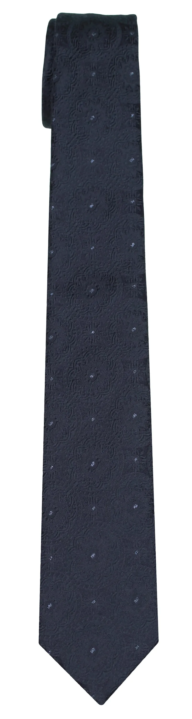 Coin Tie in Black