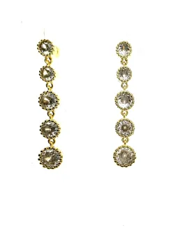 CZ Escalate Drop Earrings