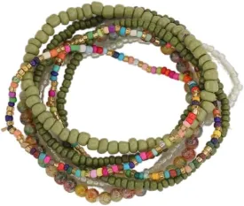 DATOA Bohemian Multilayer Seed Beads Bracelet Handmade Wrap Bracelets Beach Stretch Bangle Jewelry for Women