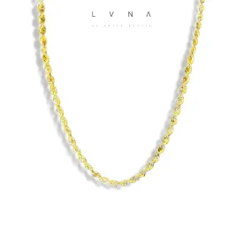 #GOLD2024 | 18K Golden Unisex Chain Rope Necklace 17.5”