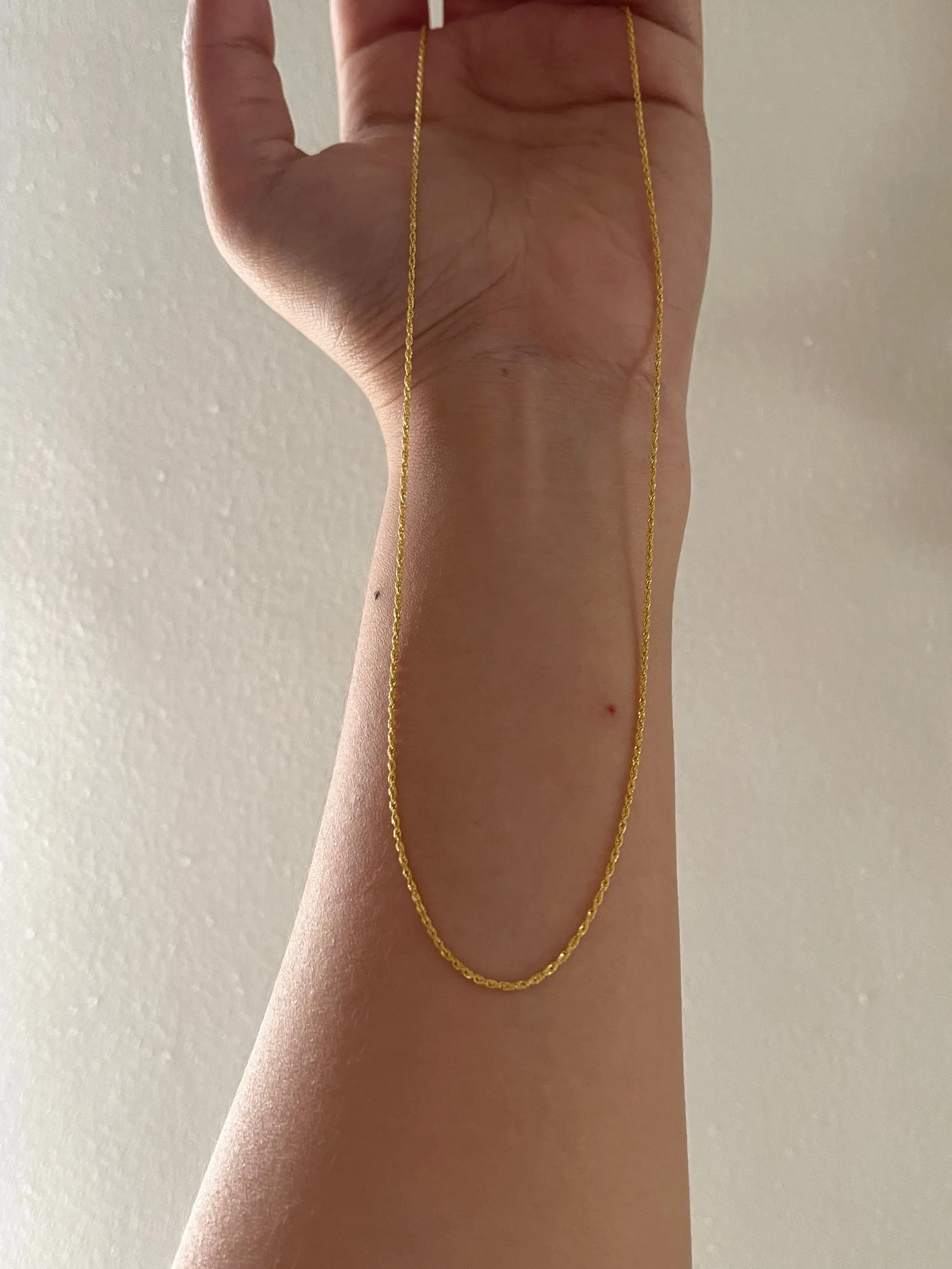 #GOLD2024 | 18K Golden Unisex Chain Rope Necklace 17.5”