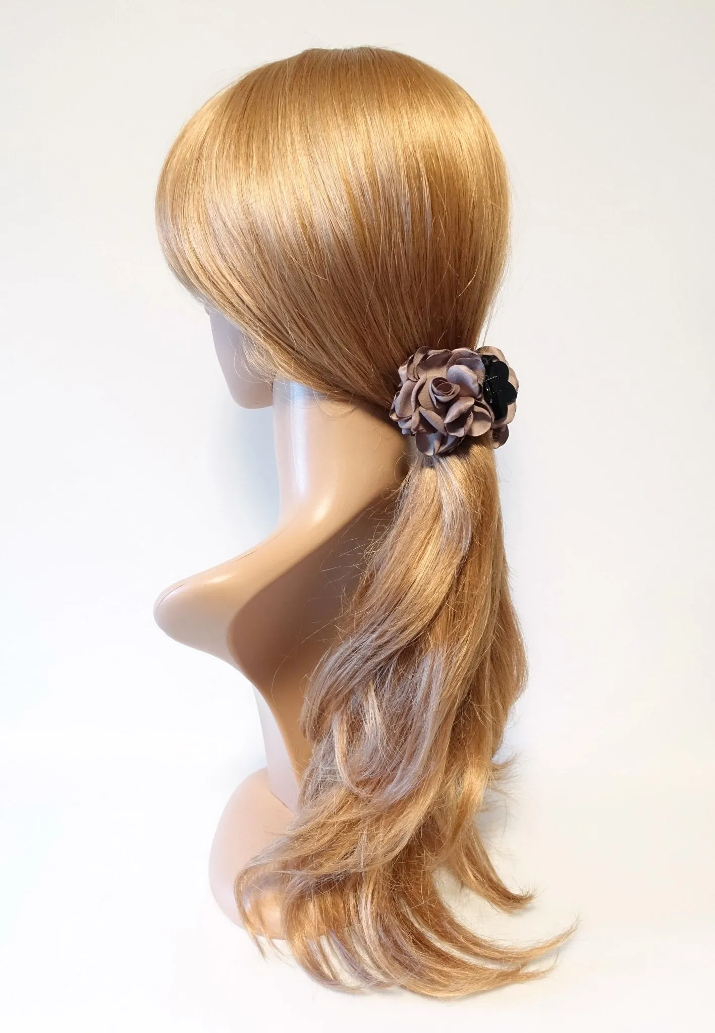 Handmade wild Rose Clamp Twin Flower/Floral Hair Jaw Claw Clip Accessories