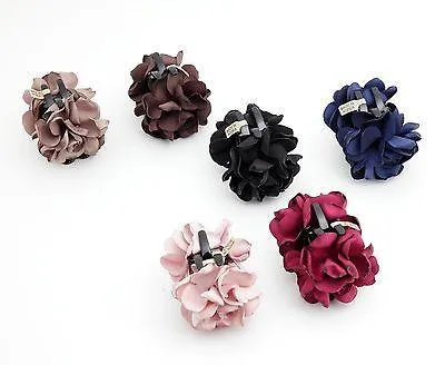 Handmade wild Rose Clamp Twin Flower/Floral Hair Jaw Claw Clip Accessories