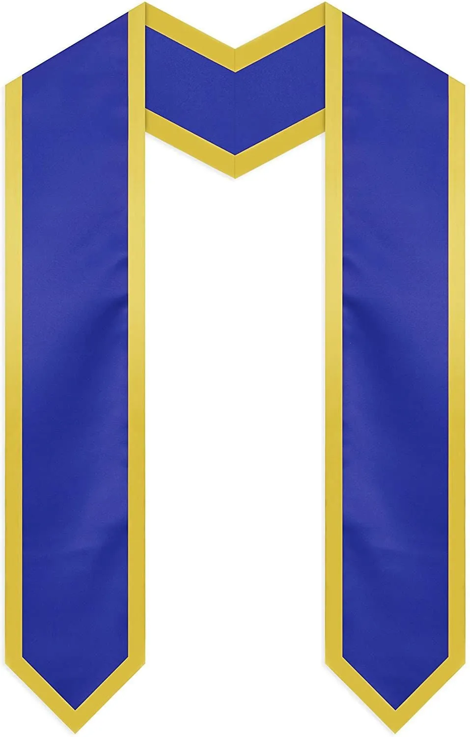 Honors Graduation Stoles for 2023 Graduates, Blue and Gold Sash (72 In, 2 Pack)