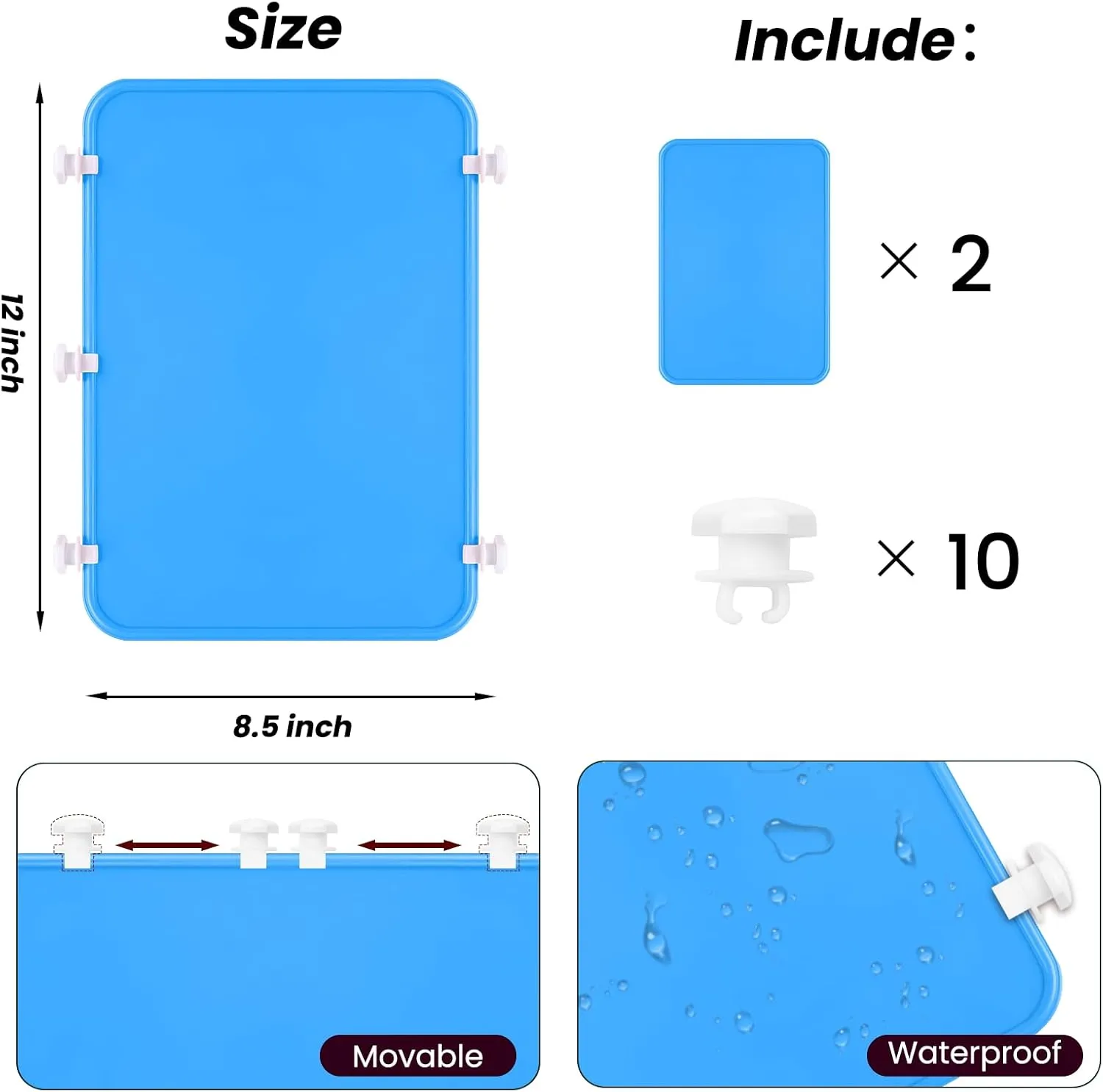 LBF 2Pcs Divider Compatible with Bogg Bag Accessories Organizer XL Inserts Beach Bag Accessories