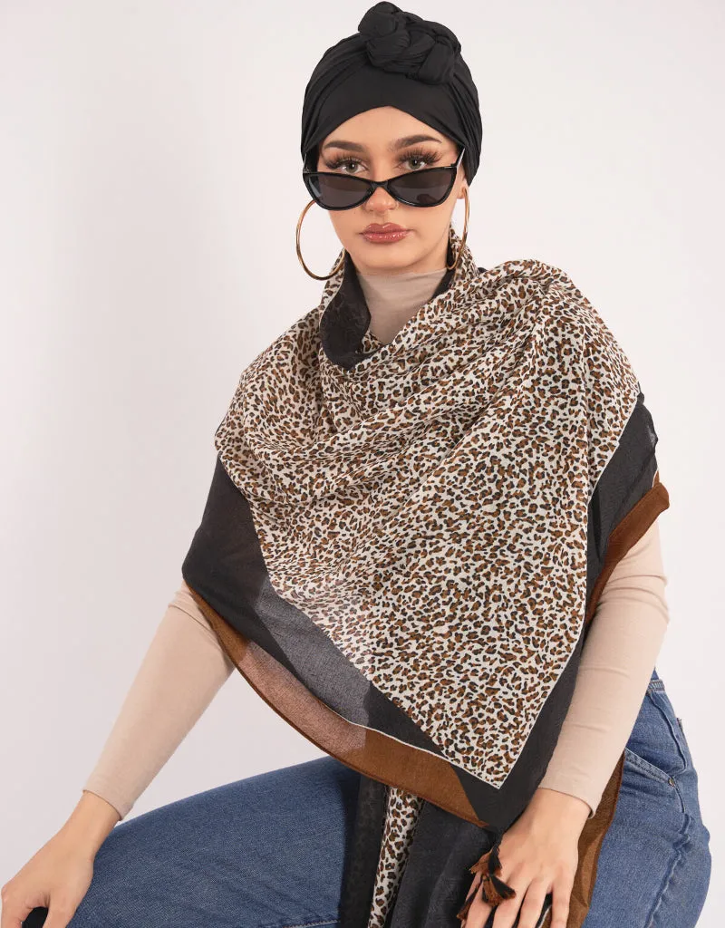 Leopard Neck Scarf
