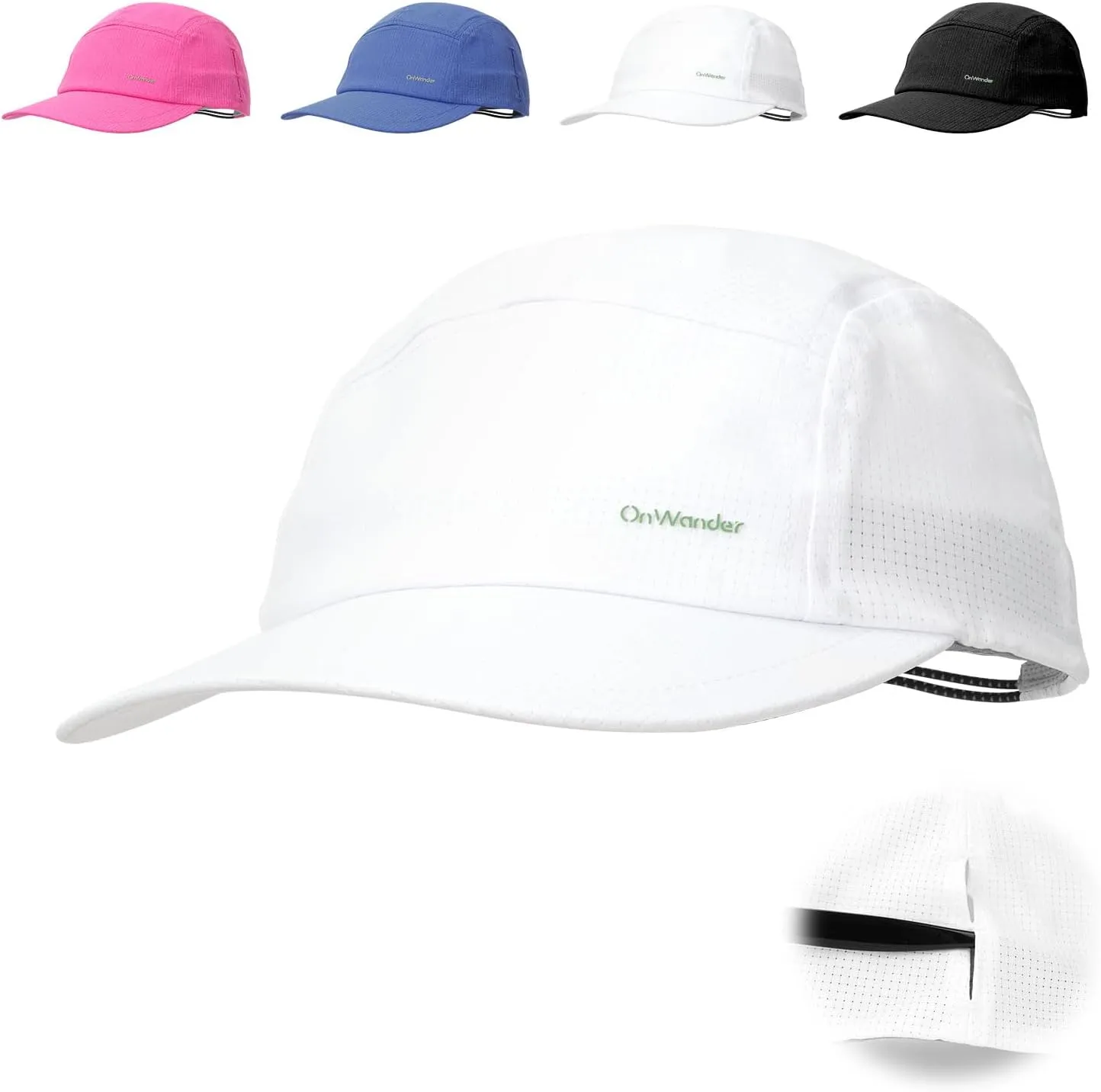Lightweight 5 Panel Baseball Caps for Women Men, Breathable Mesh Running Hat, Sport Cap for Golf, Cycling, Tennis