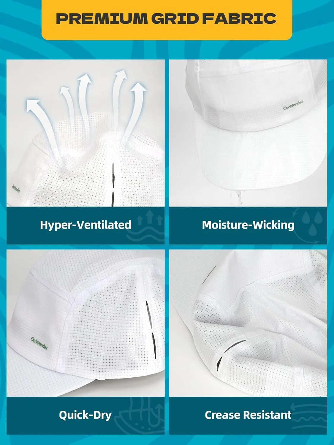 Lightweight 5 Panel Baseball Caps for Women Men, Breathable Mesh Running Hat, Sport Cap for Golf, Cycling, Tennis