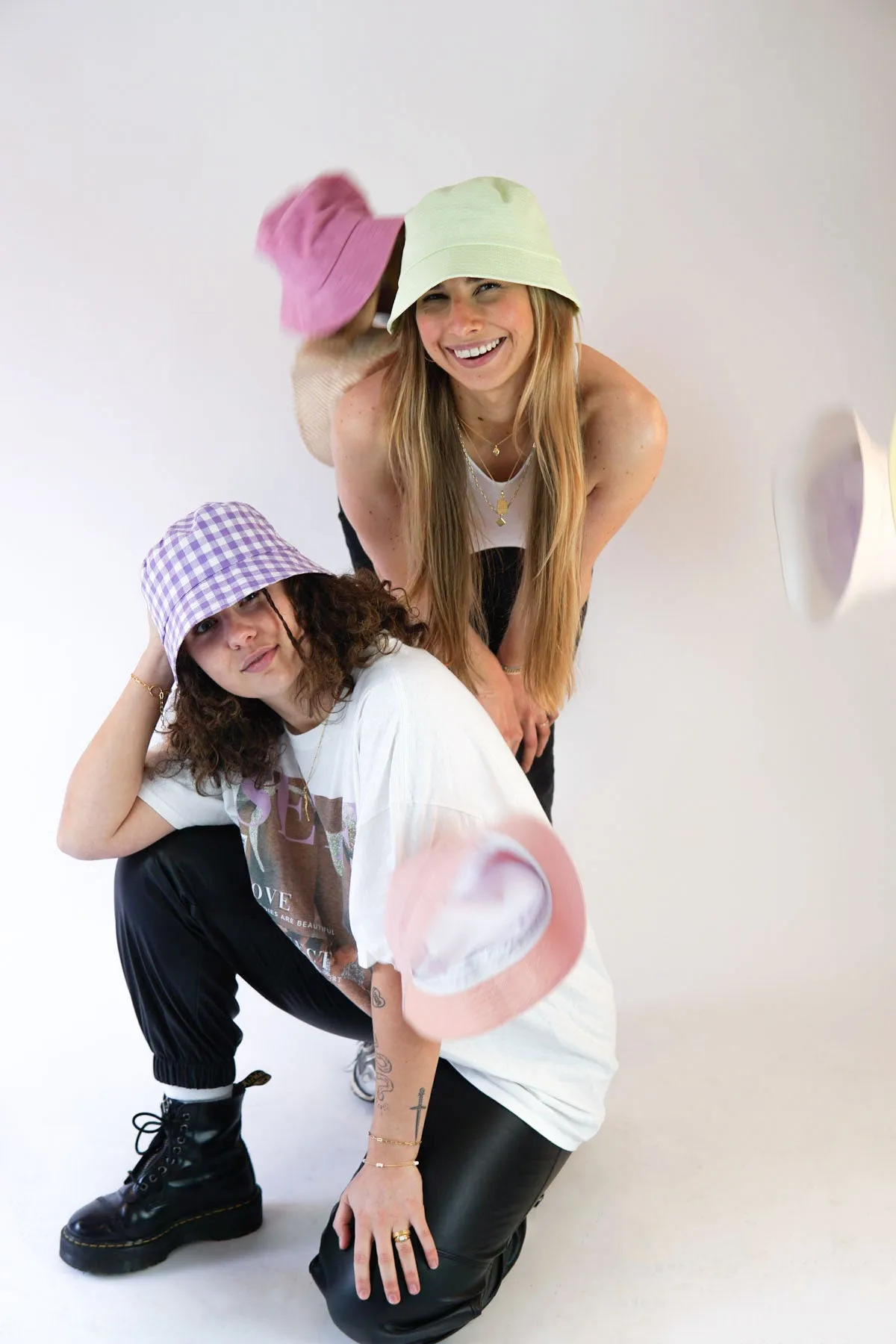 Lime bucket hat