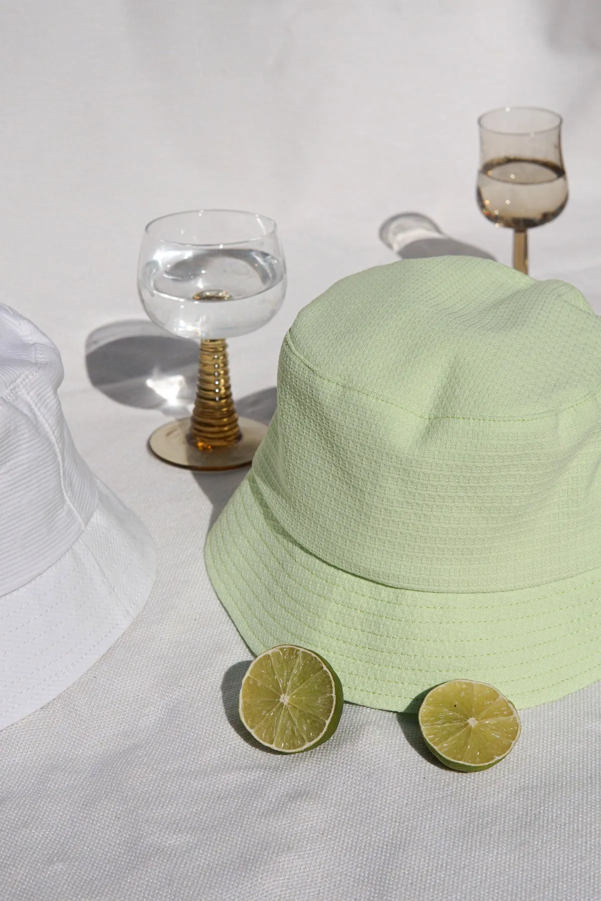 Lime bucket hat