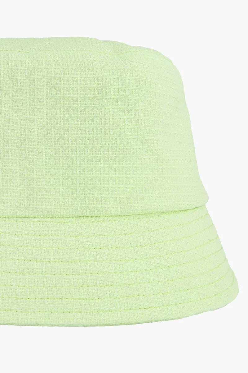 Lime bucket hat