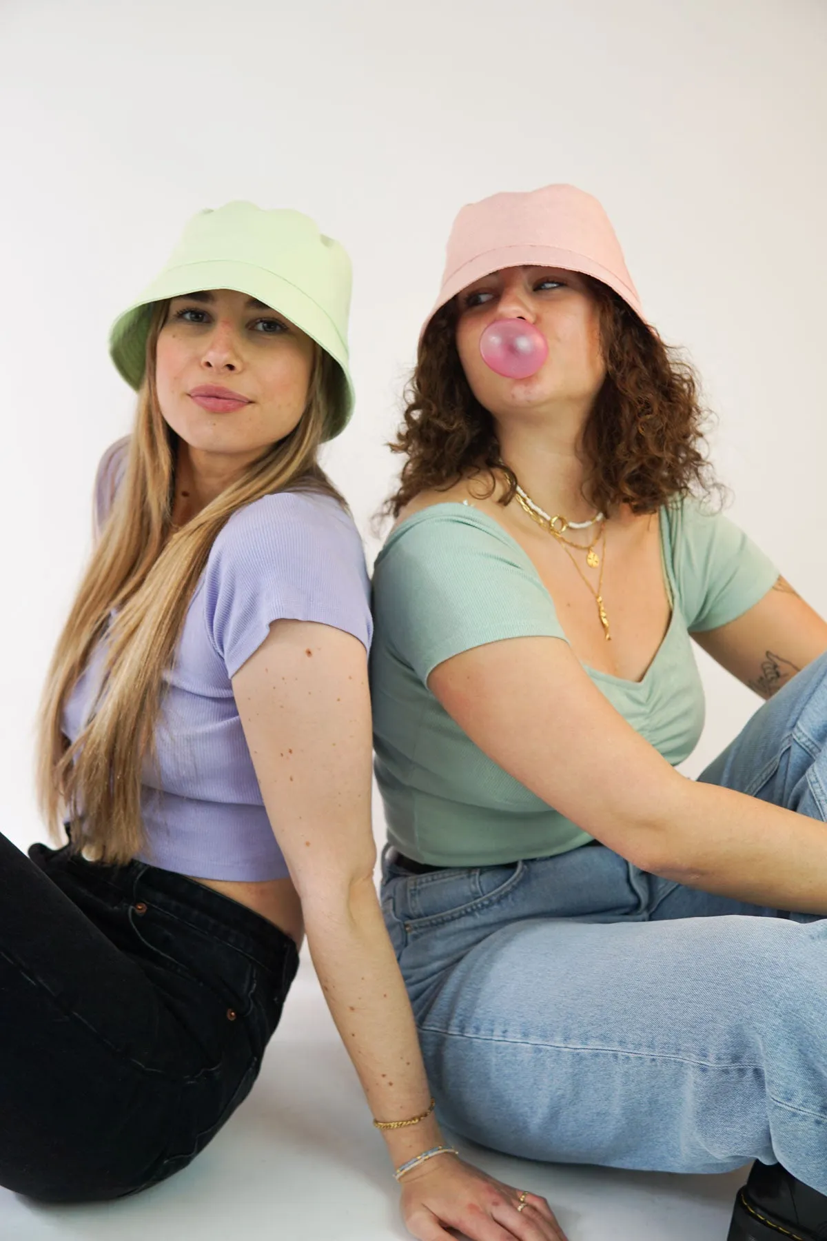 Lime bucket hat