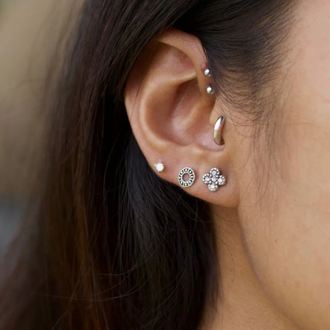 Mini Opal Stud Earrings