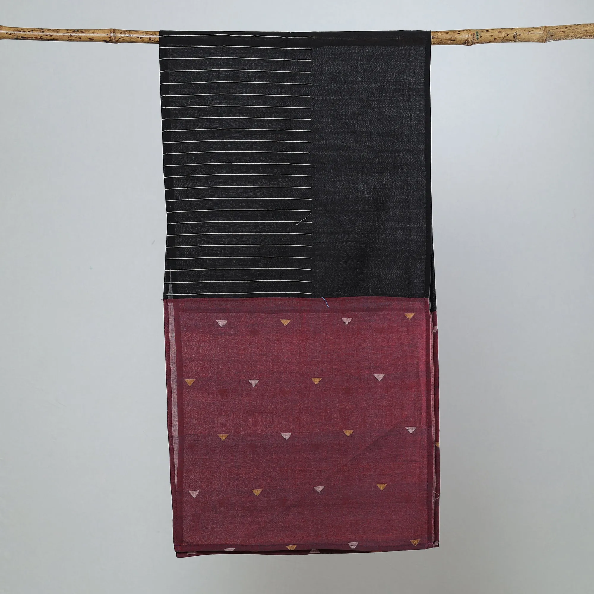 Multicolor - Jamdani Patchwork Cotton Stole 18