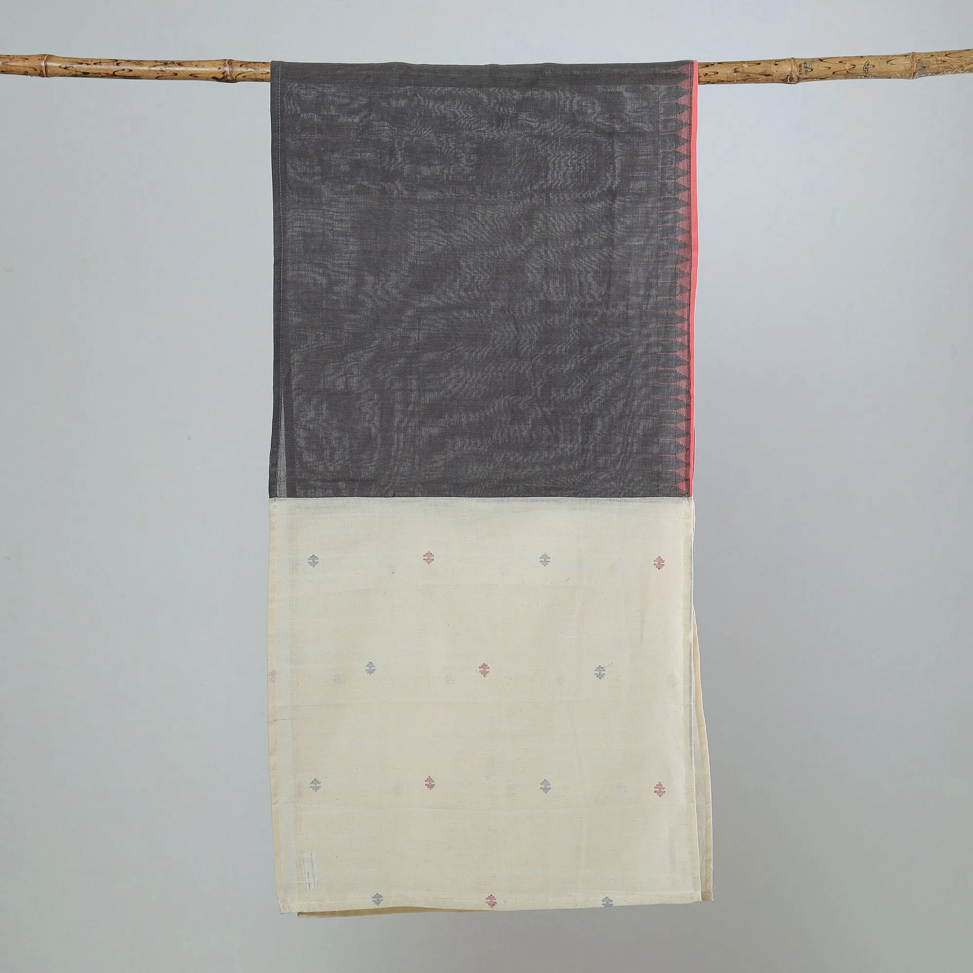 Multicolor - Jamdani Patchwork Cotton Stole 47