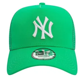 New Era New York Yankees League Essential Green A-Frame Trucker Cap Green