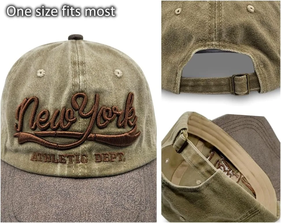 New York Hat  Adjustable Caps for Men Womens Baseball Caps, Gorras para Hombres Originales