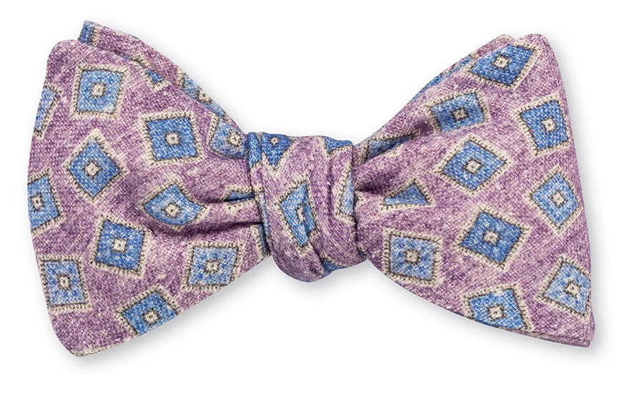 Purple Kendrick Medallions Bow Tie - B5055