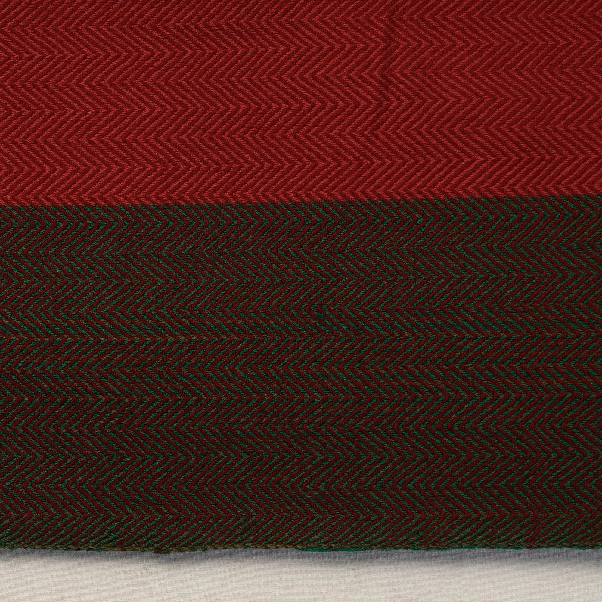 Red - Kumaun Handwoven Pure Merino Woolen Fabric 11