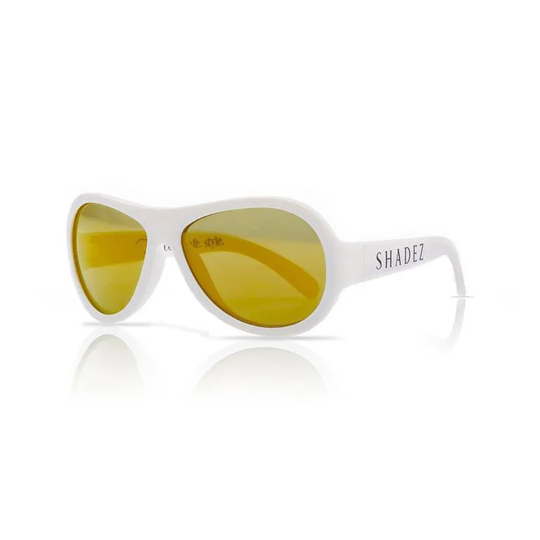 SHADEZ Kids Sunglasses Classics White Teeny: 7  years