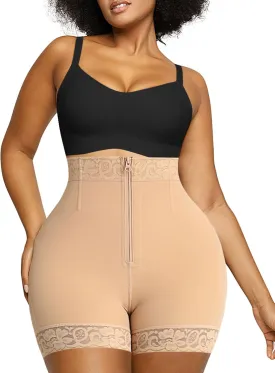 SHAPELLX Butt Lifter Shapewear Tummy Control Shorts For Women Waist Cincher With Hook Zipper Closure Body Shaper Wear