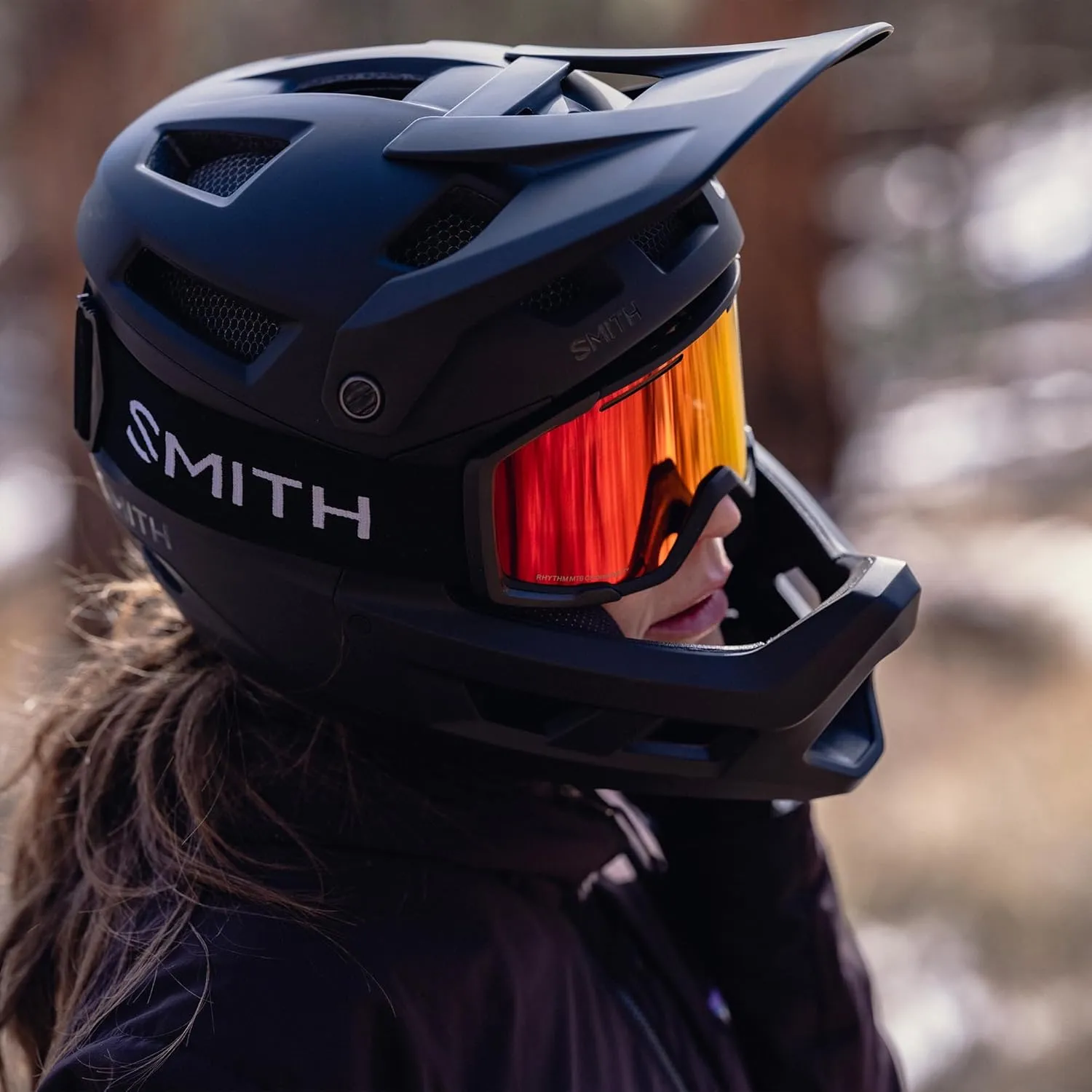Smith Mainline Cycling Helmet  Downhill Adult Mountain Bike Helmet   Koroyd Coverage   MIPS Technology for Men & Women - Adjustable Visor