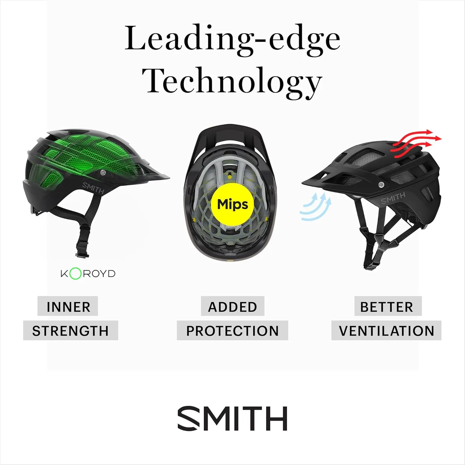 Smith Mainline Cycling Helmet  Downhill Adult Mountain Bike Helmet   Koroyd Coverage   MIPS Technology for Men & Women - Adjustable Visor