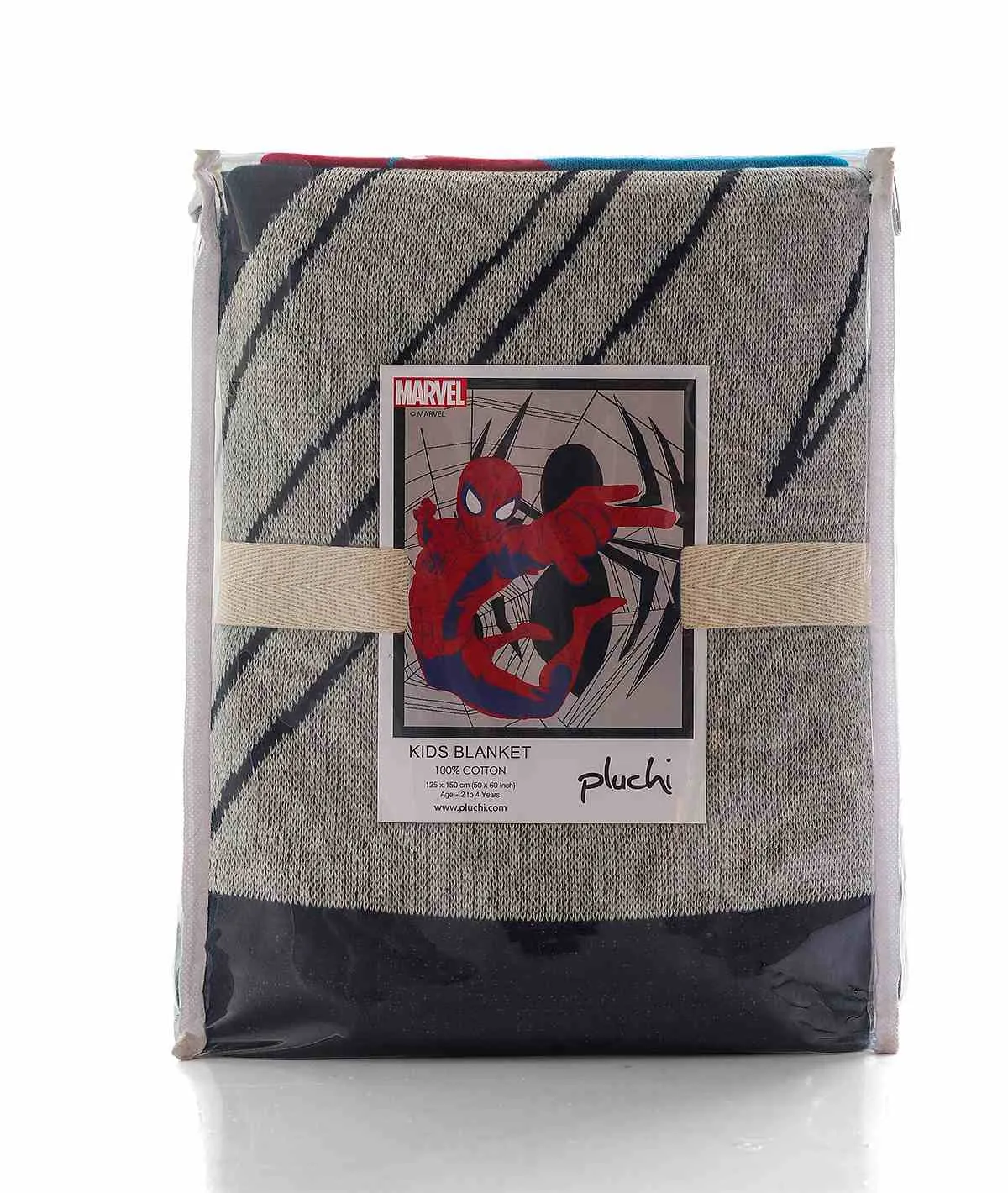 Spidey - Disney Cotton Knitted Throw / AC Blanket For Kids For Use In All Seasons (2 to 4 Years for Kids)