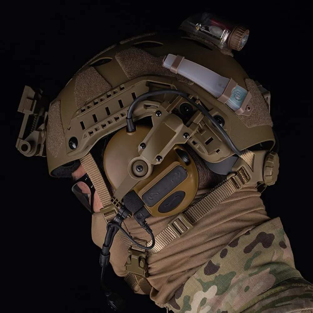 Tactical Helmet Rail Headset Adapter,Multi-Angle Rotation Headphone Bracket Kit Compatible with OPS Core ARC/Team Wendy