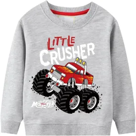 Toddler Boys Sweatshirts Long Sleeve Sport Elephant Sweat Shirt Dinosaur Pullover Crewneck Tops Tees Kids 2-7 Years