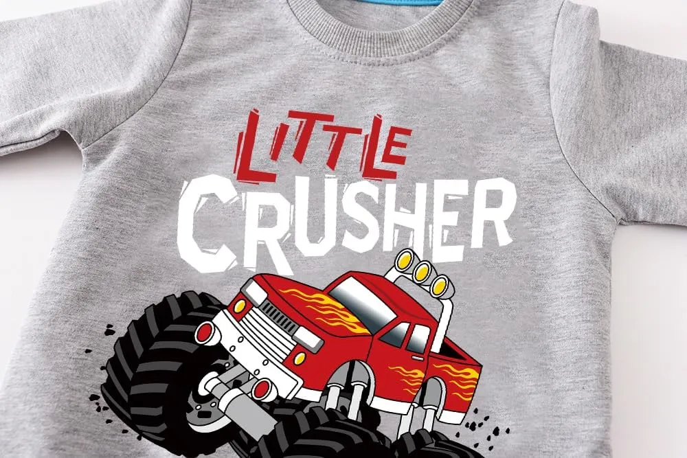 Toddler Boys Sweatshirts Long Sleeve Sport Elephant Sweat Shirt Dinosaur Pullover Crewneck Tops Tees Kids 2-7 Years